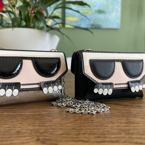 Karl Lagerfeld Handbags - NEW! Karl Lagerfeld Maybelle Envelope card case crossbody -Black